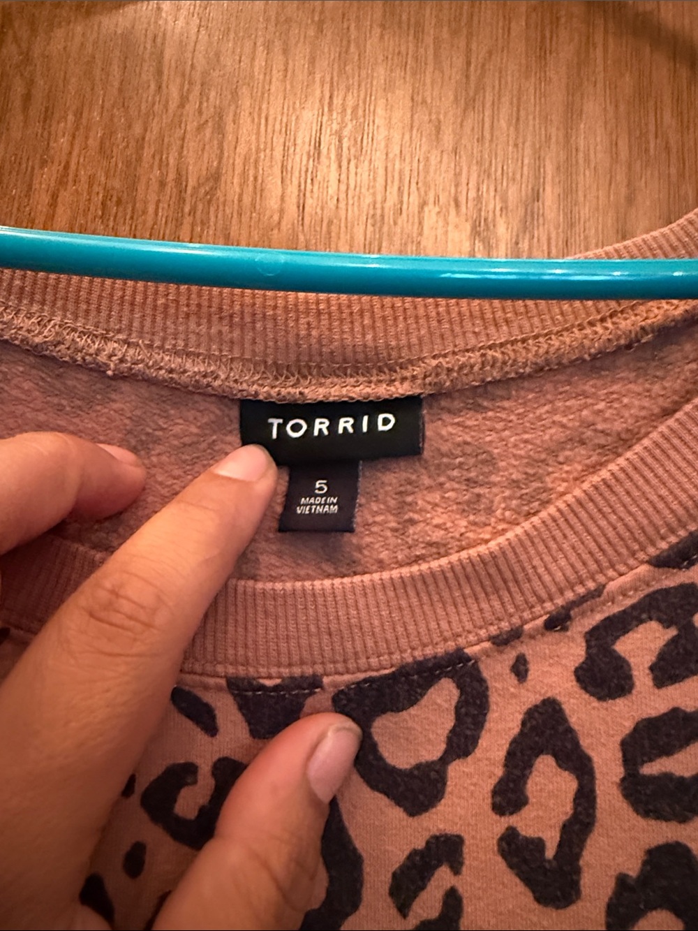 torrid Leopard Print Sweatshirt - Rust and Black - Picture 2 of 6